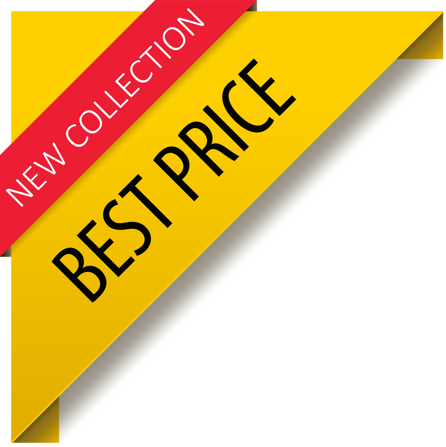New collection, best price offer ribbon